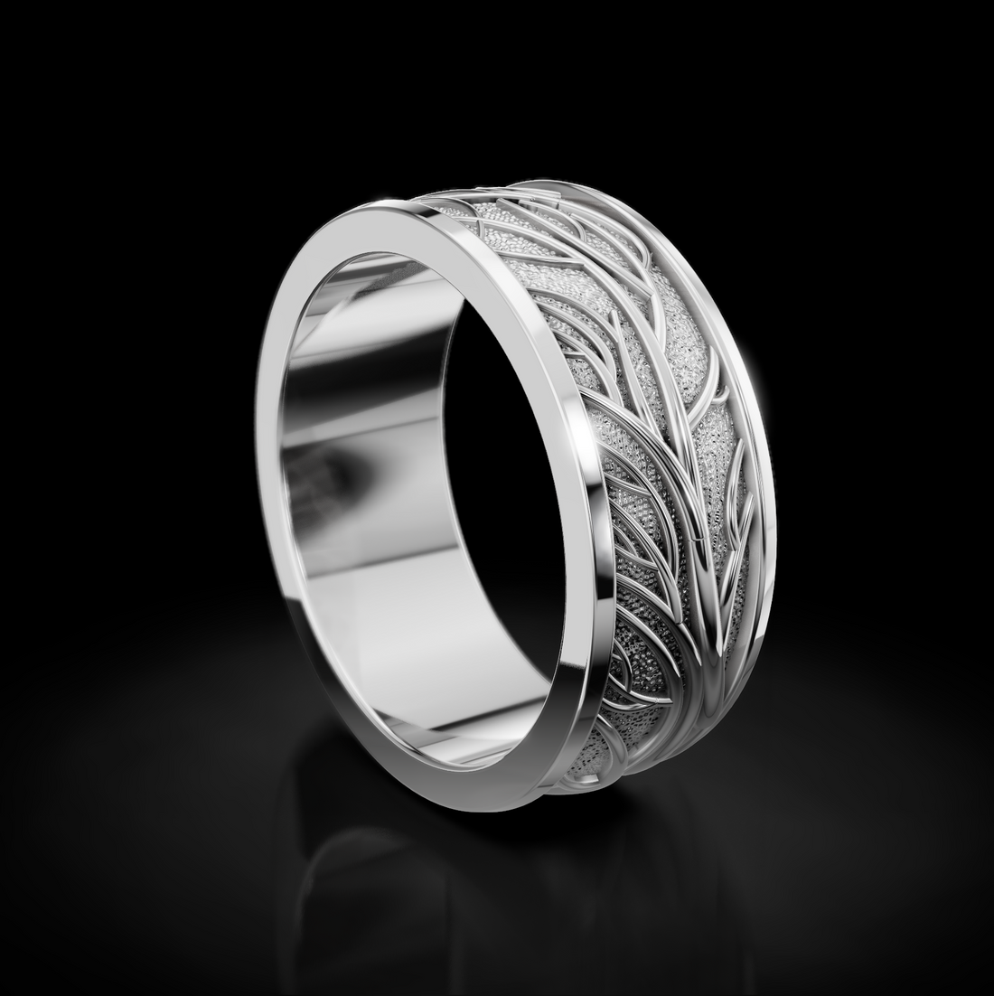 Luxurious Gold Tree Branch Wedding Ring: A Unique Love Statement