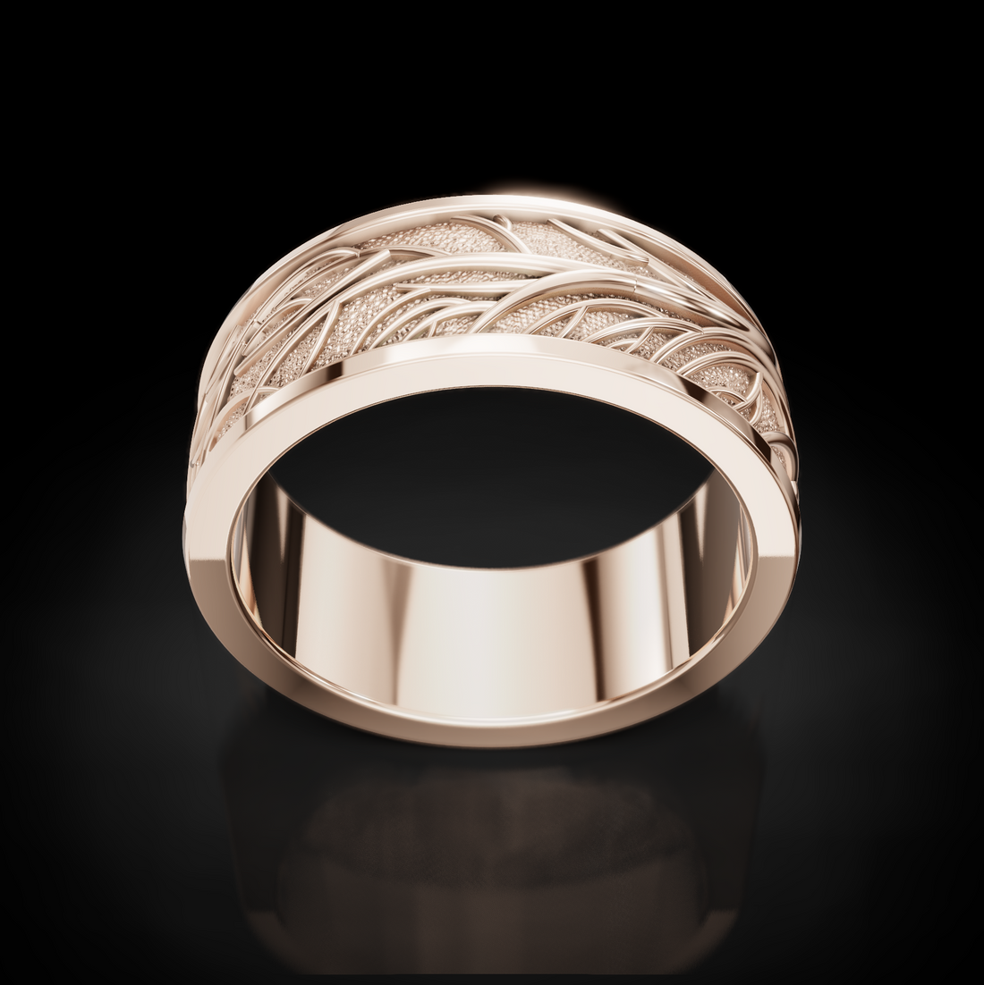 Luxurious Gold Tree Branch Wedding Ring: A Unique Love Statement