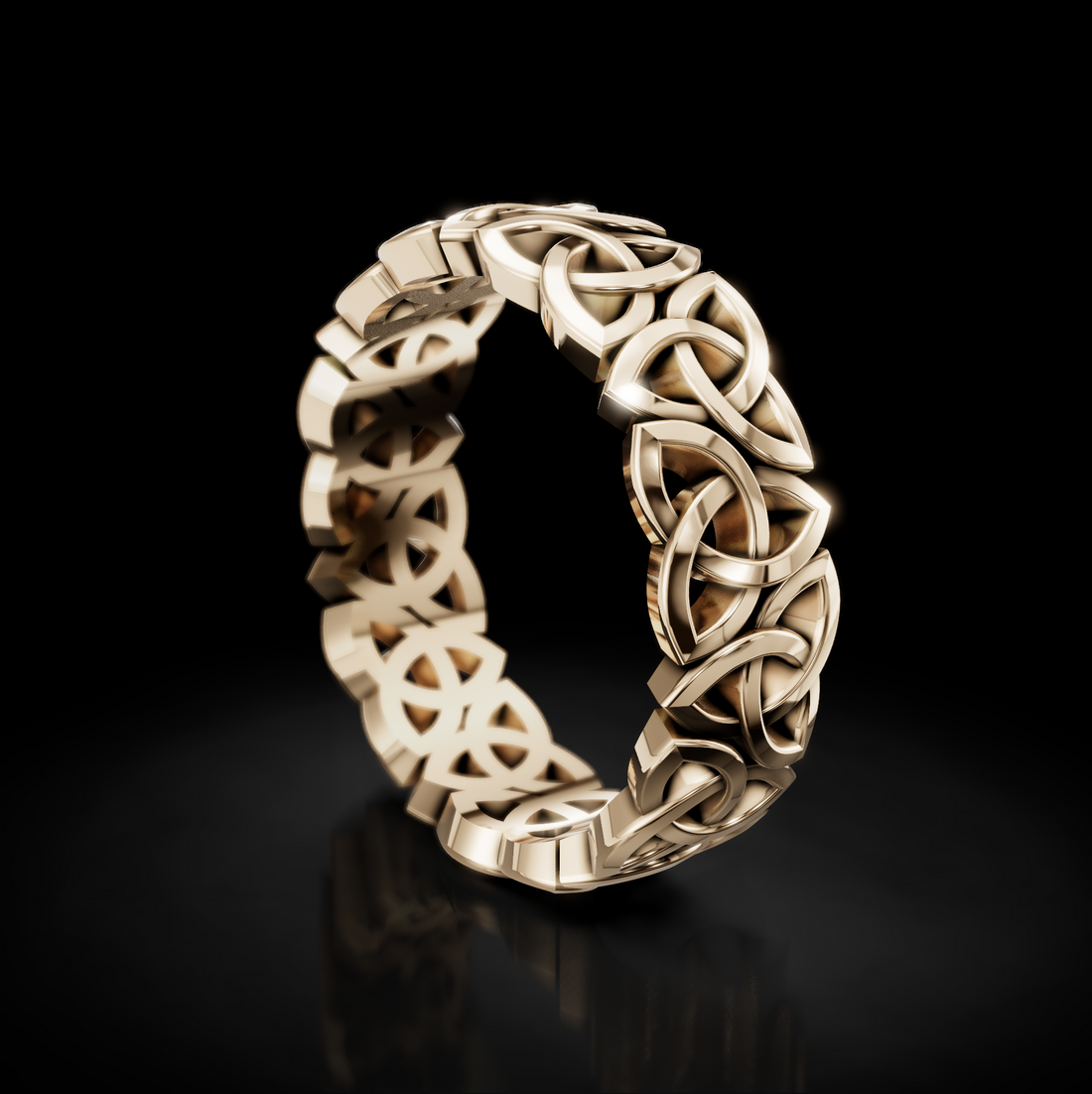 Elegant Celtic Knot Wedding Ring for Timeless Romance