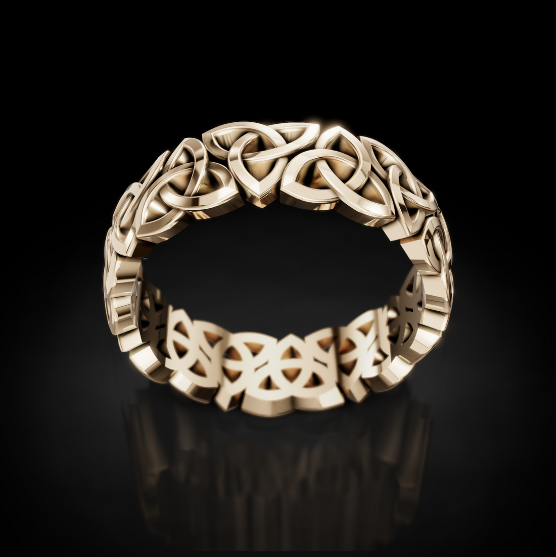 Elegant Celtic Knot Wedding Ring for Timeless Romance