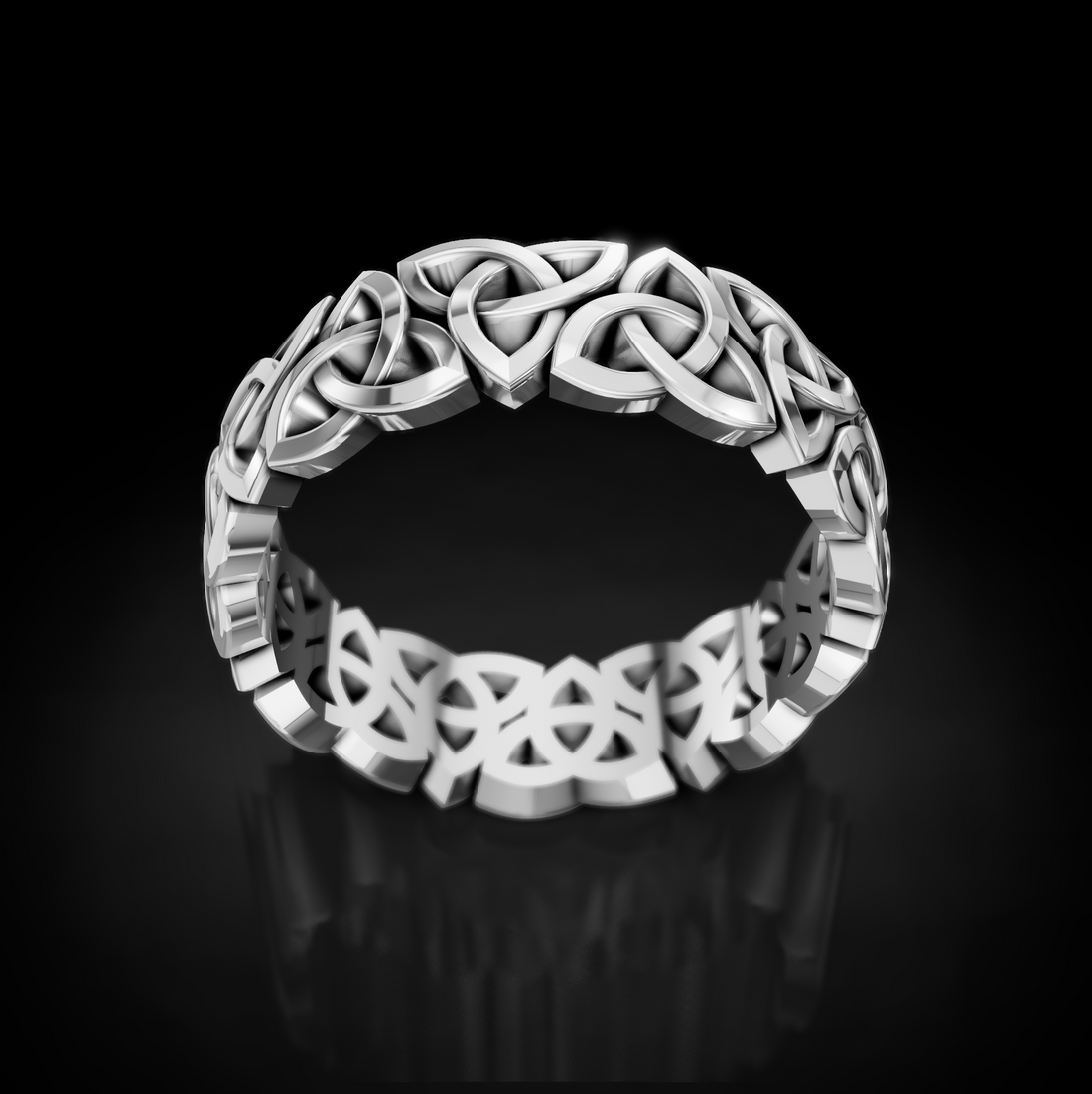 Elegant Celtic Knot Wedding Ring for Timeless Romance