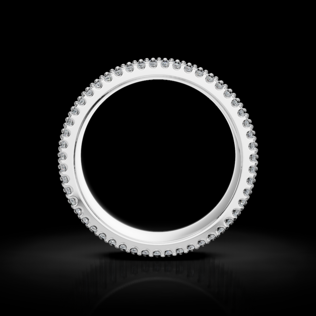 Dazzling Brilliance: Full Pave Diamond Wedding Bands - Ultimate Elegance