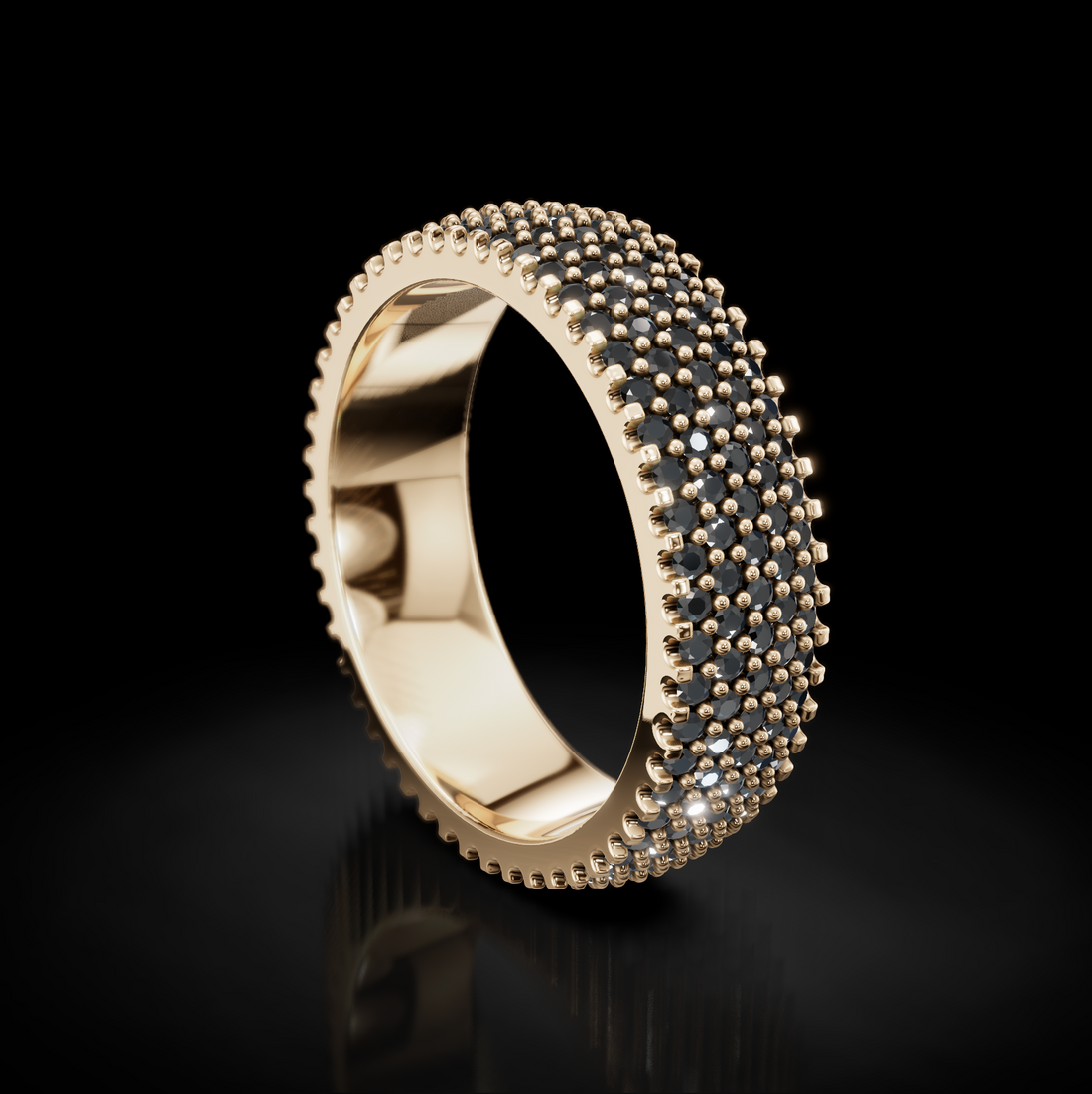 Dazzling Brilliance: Full Pave Diamond Wedding Bands - Ultimate Elegance