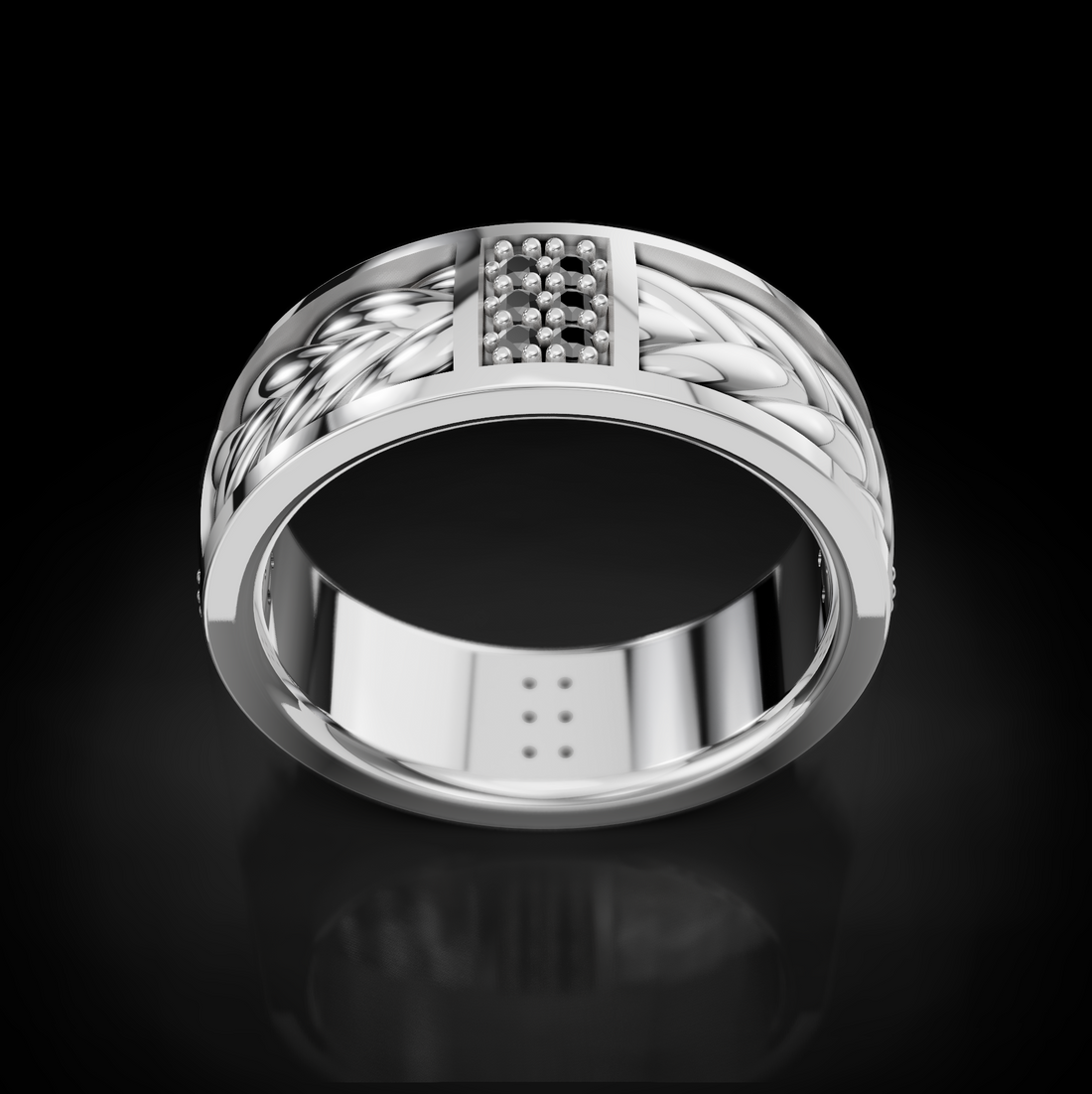 Redefine Luxury: Men's Diamond Rope Wedding Rings - Timeless Craftsmanship