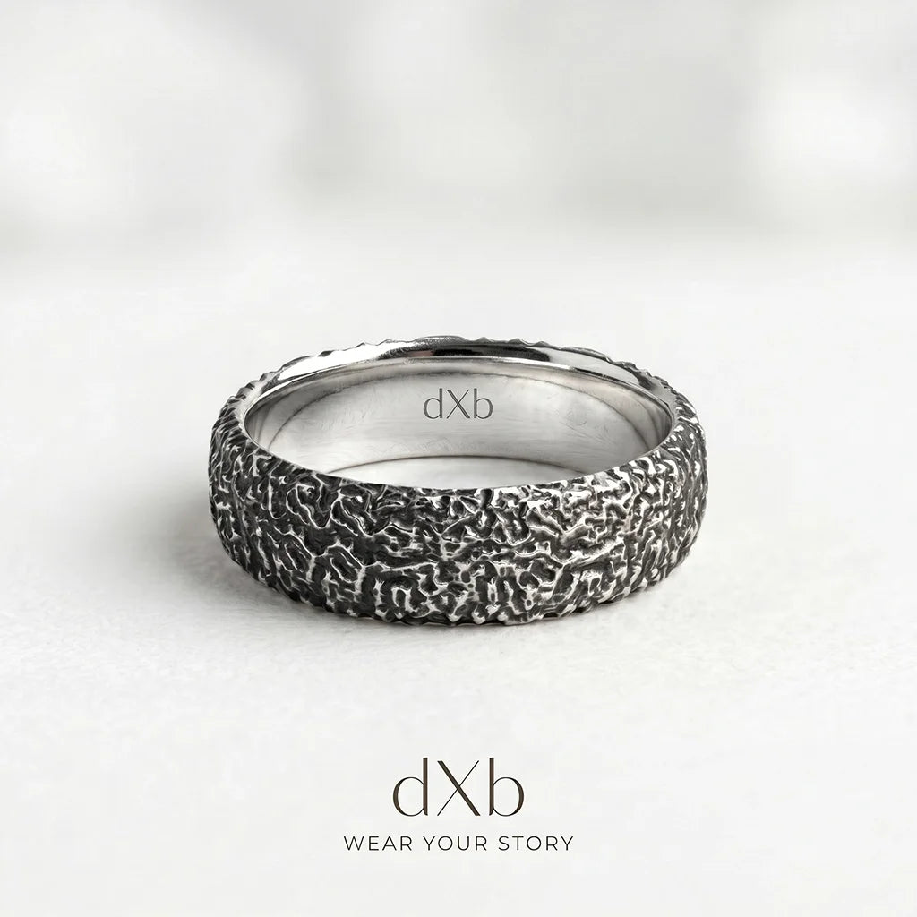 Artisan Molten Texture Band Ring