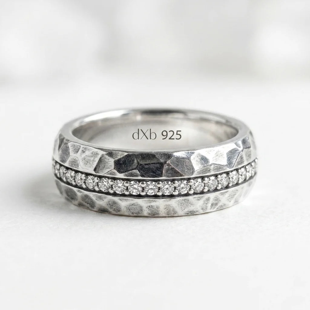 Aurelius Faceted Diamond Eternity Ring