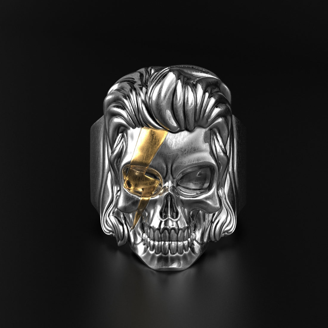 Rock ‘n’ Roll with a Skull Ring - David Bowie Themed Jewelry for Fans and Rebels