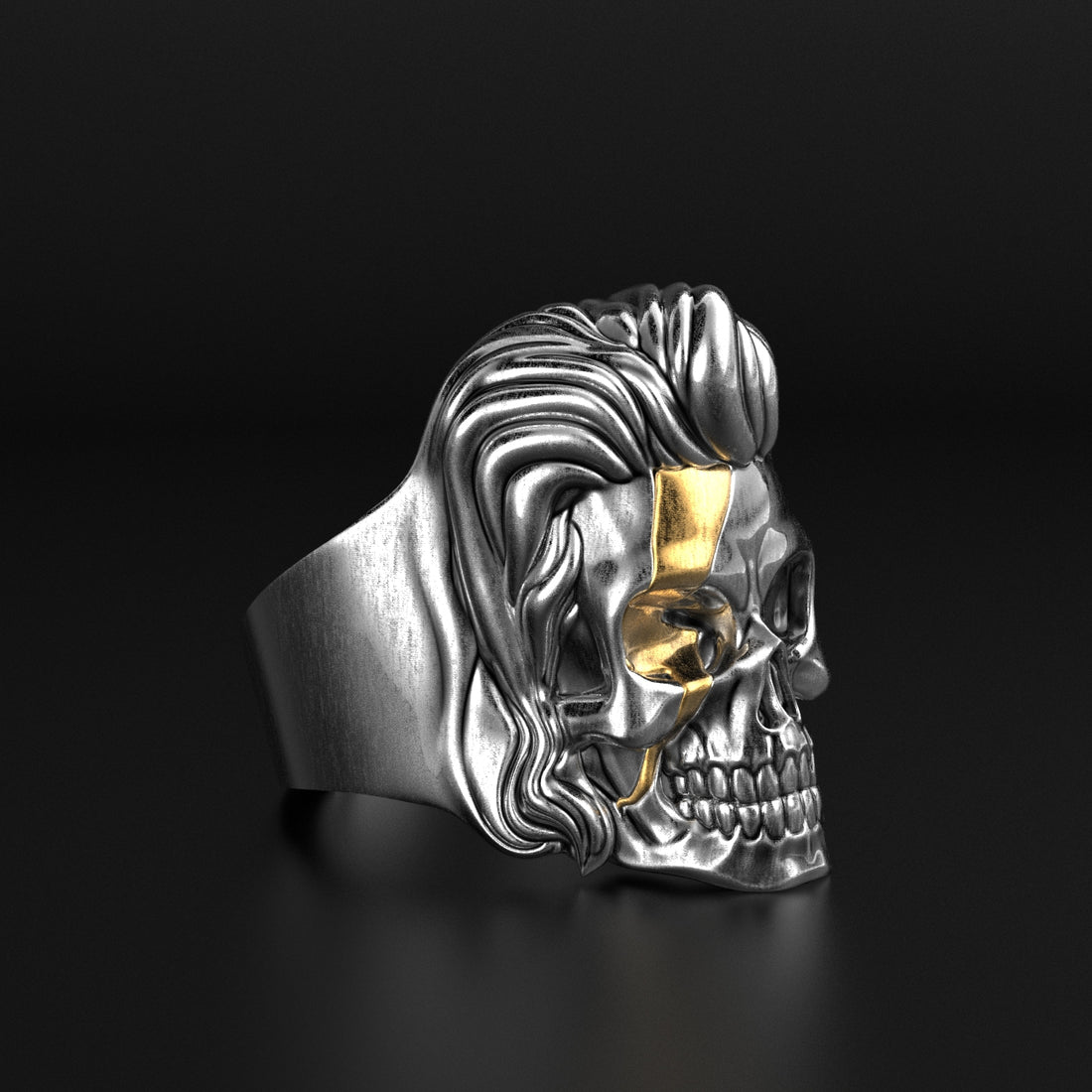 Rock ‘n’ Roll with a Skull Ring - David Bowie Themed Jewelry for Fans and Rebels