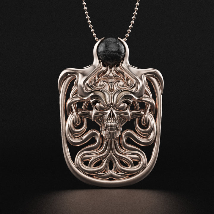 Gothic Skull Warrior Pendant