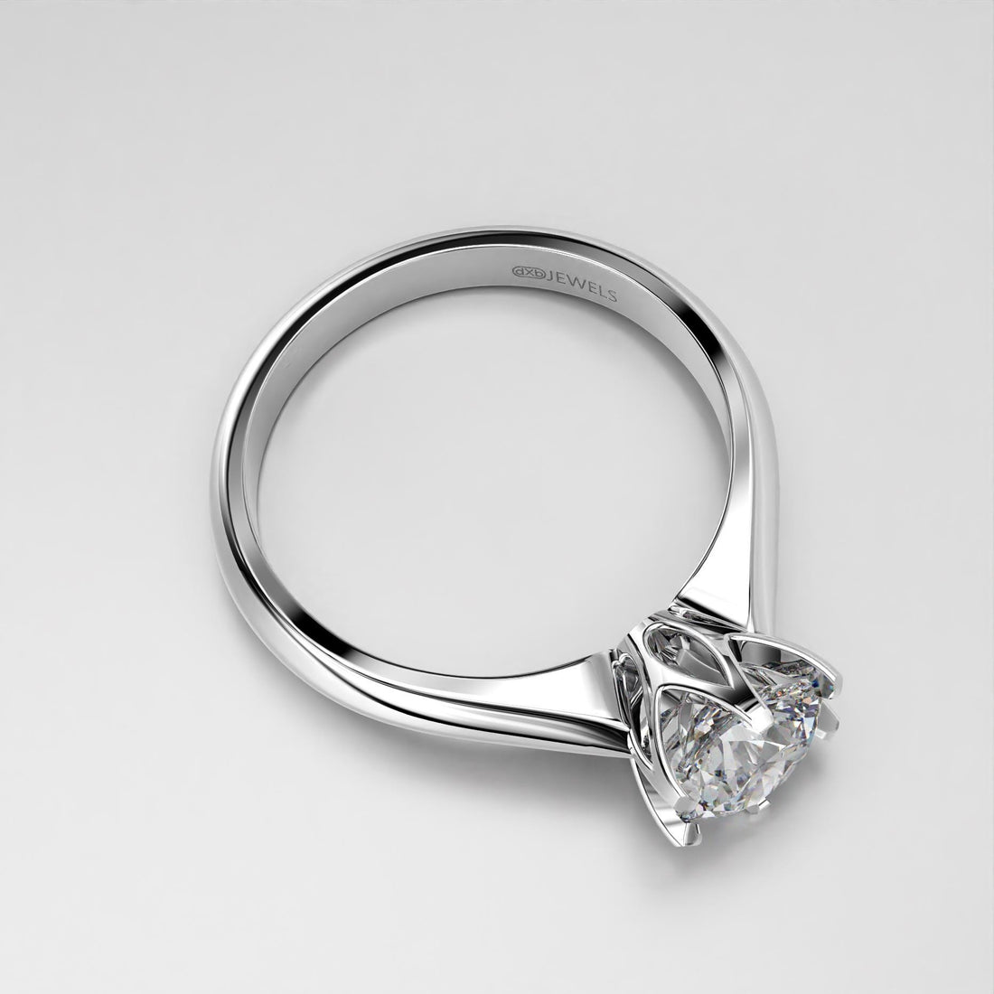 classic solitaire engagement ring with a brilliant stone, photo 6