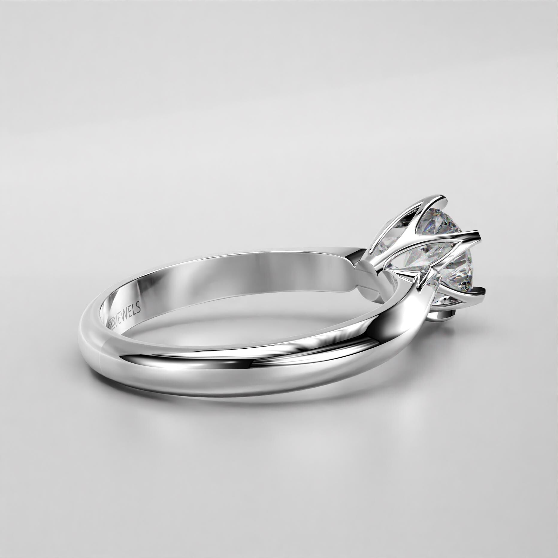 classic solitaire engagement ring with a brilliant stone, photo 7