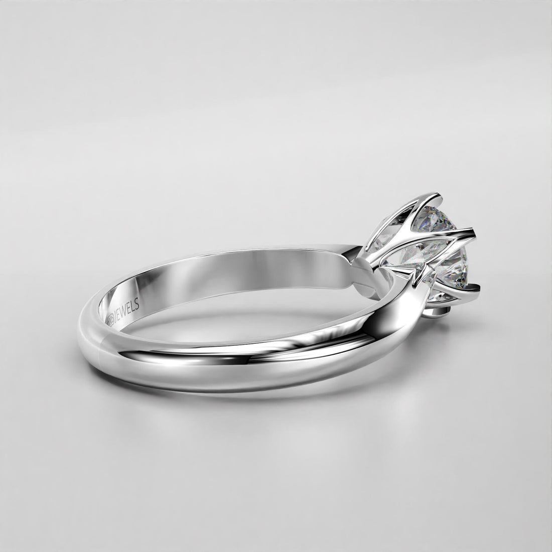 classic solitaire engagement ring with a brilliant stone, photo 7