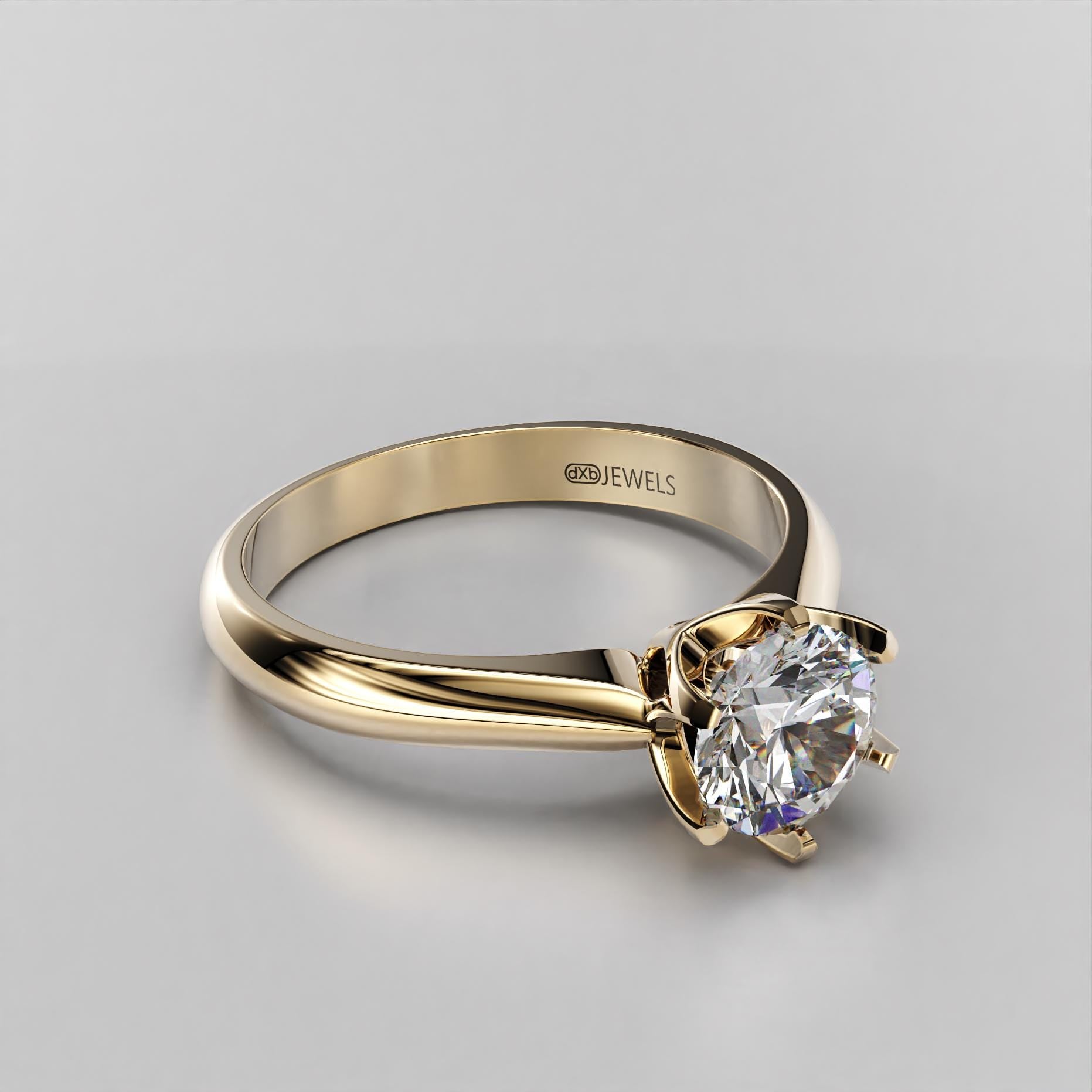 classic solitaire engagement ring with a brilliant stone, photo 10