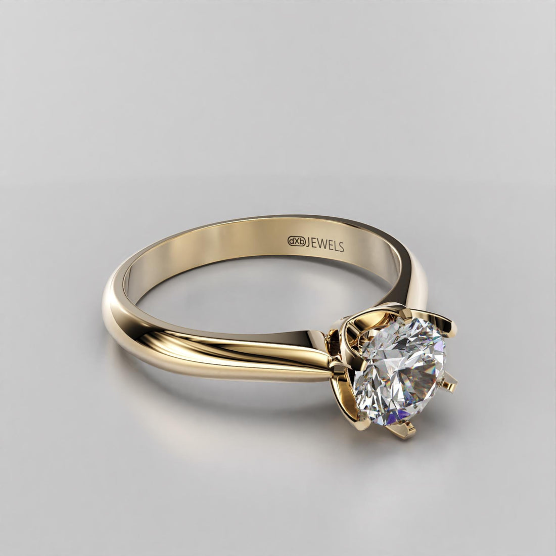 classic solitaire engagement ring with a brilliant stone, photo 10