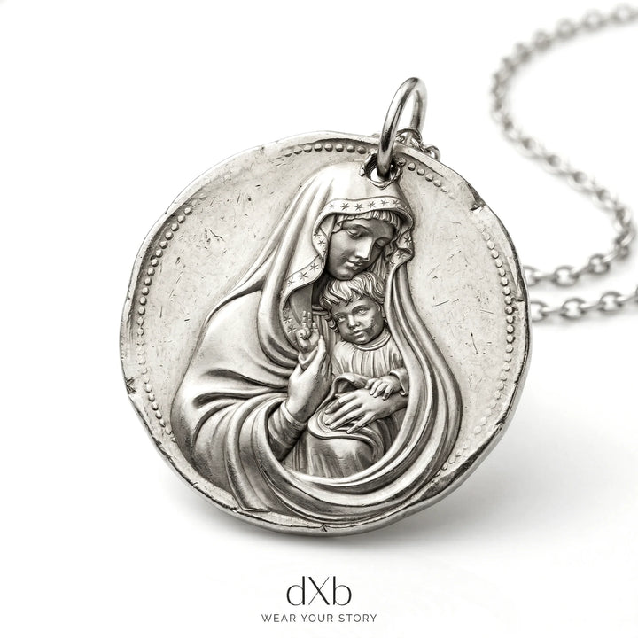 platinum Religious Medallion pendant
