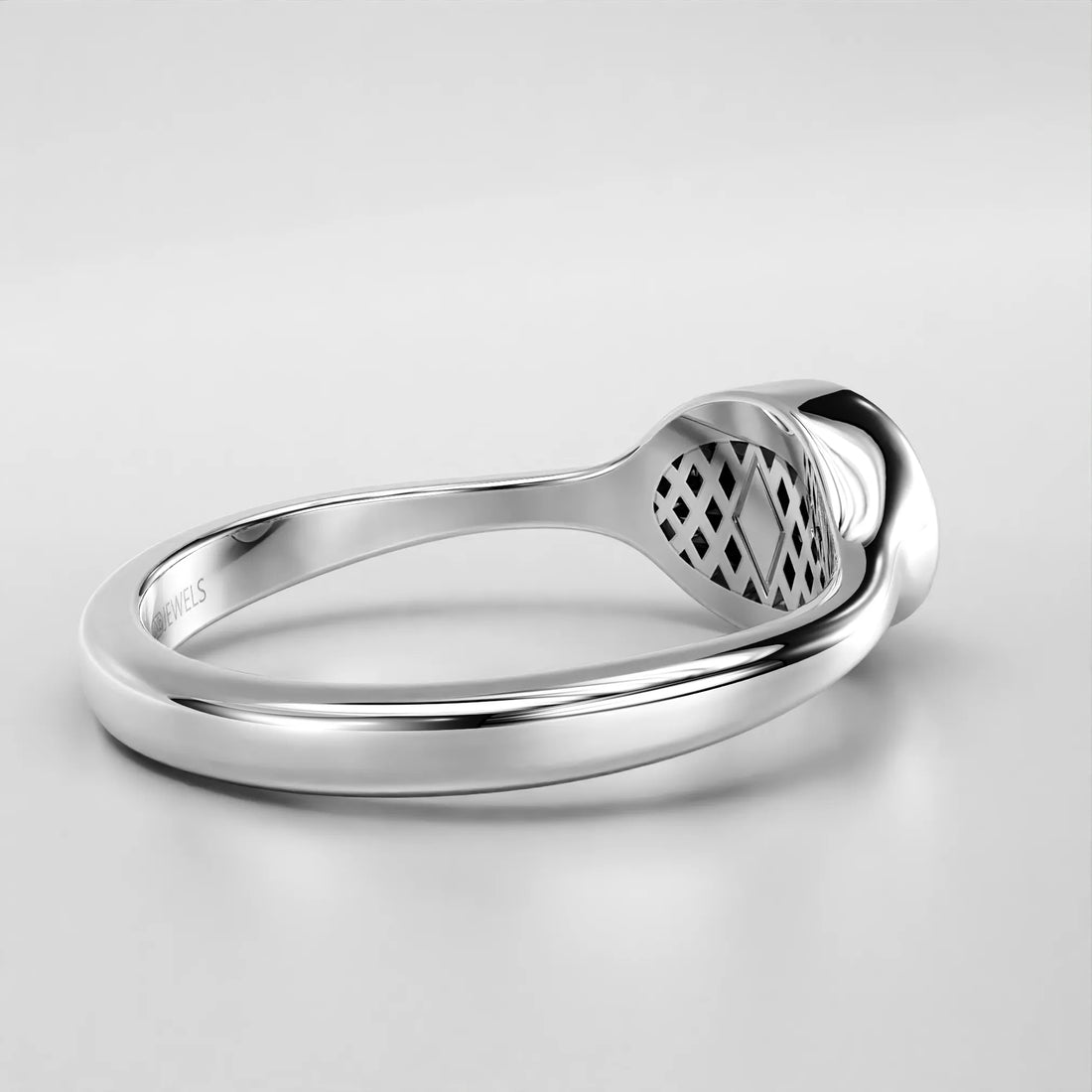 Minimalist Signet Ring with Oval Black Onyx Stone in Silver