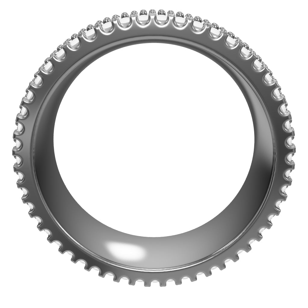 Dazzling Brilliance: Full Pave Diamond Wedding Bands - Ultimate Elegance