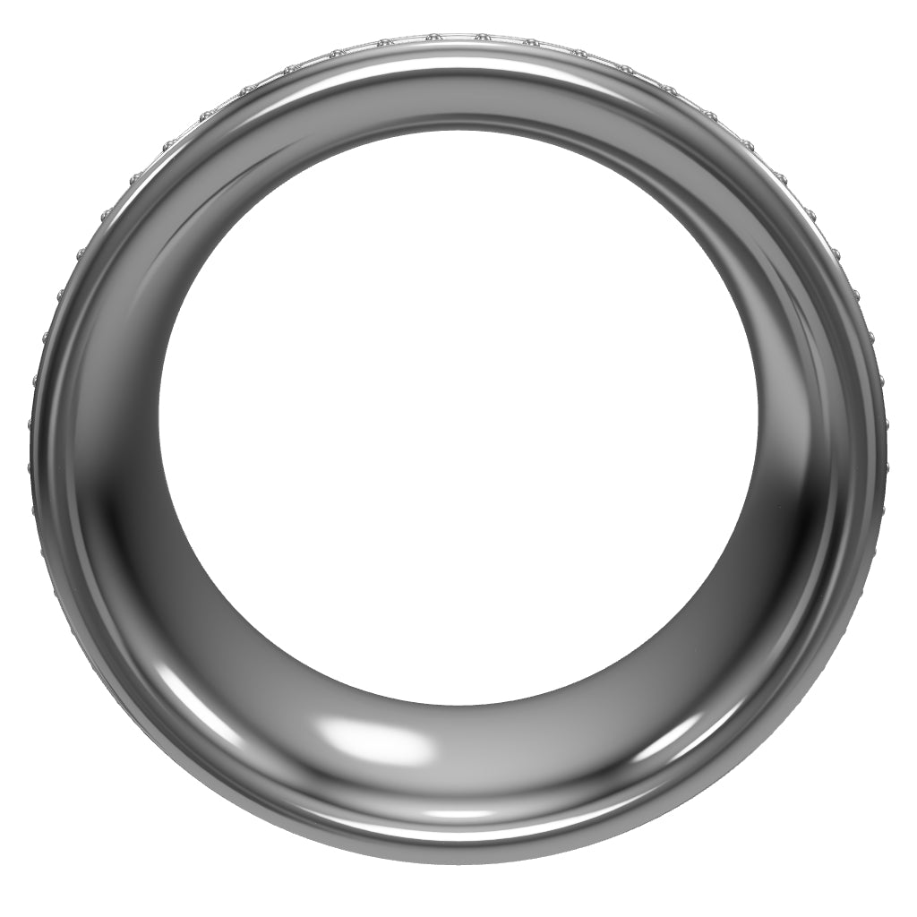 Unique Textured Men's Wedding Band: Gold, Diamonds