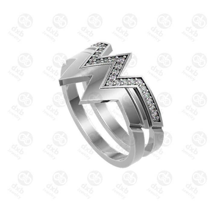 Wonder Woman rose diamond Ring, Super Hero Wonder Woman Geek Engagement Ring Jewelry, Mom gift, Girl Power Diana Prince Jewelry